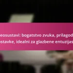 Stereosustavi: bogatstvo zvuka, prilagodljive postavke, idealni za glazbene entuzijaste