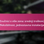 Zvučnici s više zona: srednji troškovi, fleksibilnost, jednostavna instalacija